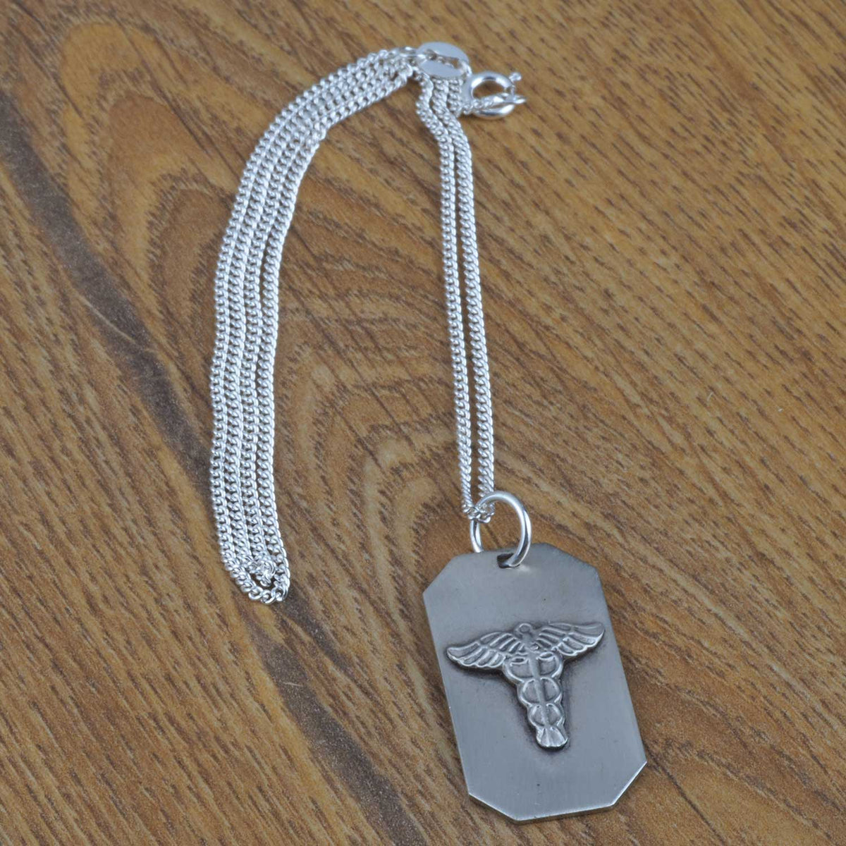 Silver clearance medical necklace