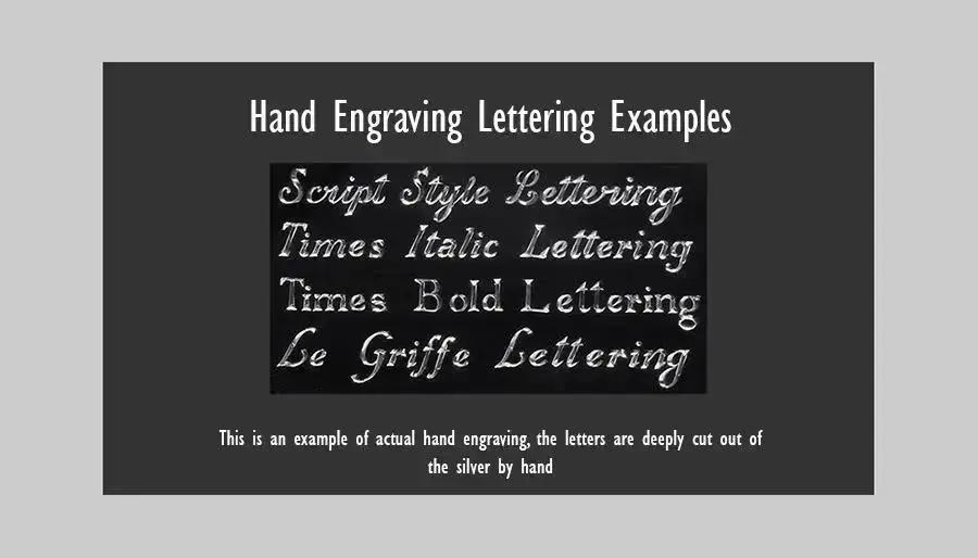 Hand Engraving Styles