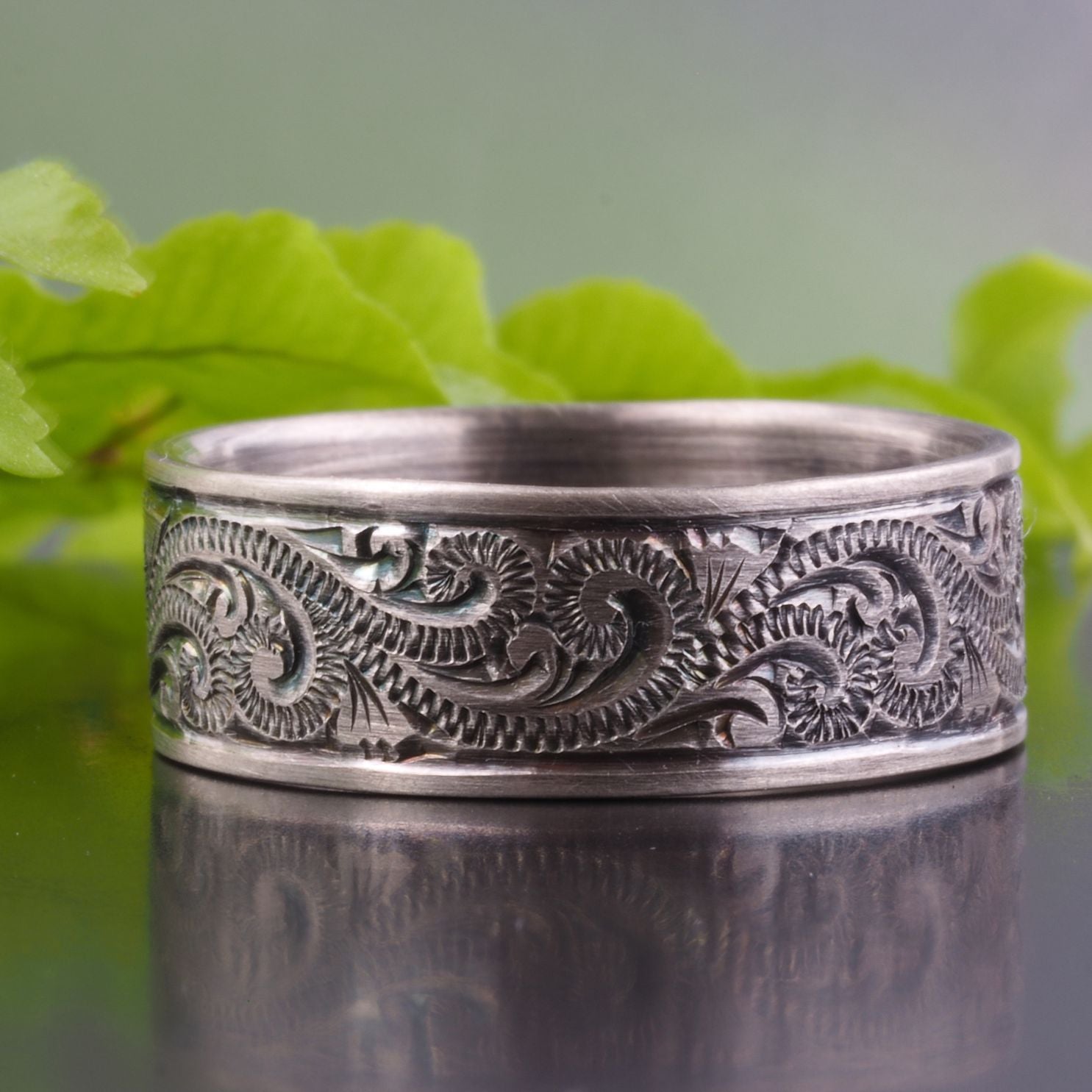 Old English Engraved Silver Signet Ring By Scarlett Off The Map Jewellery |  notonthehighstreet.com