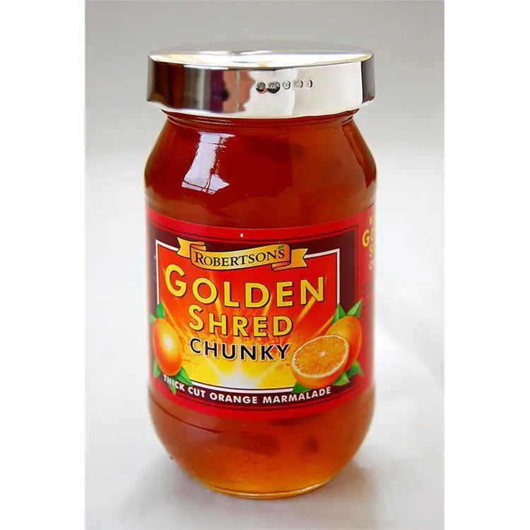 Sterling Silver 454g Golden Shred Marmalade Lid Personalised Hand Engraved