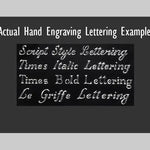 hand engraving lettering styles