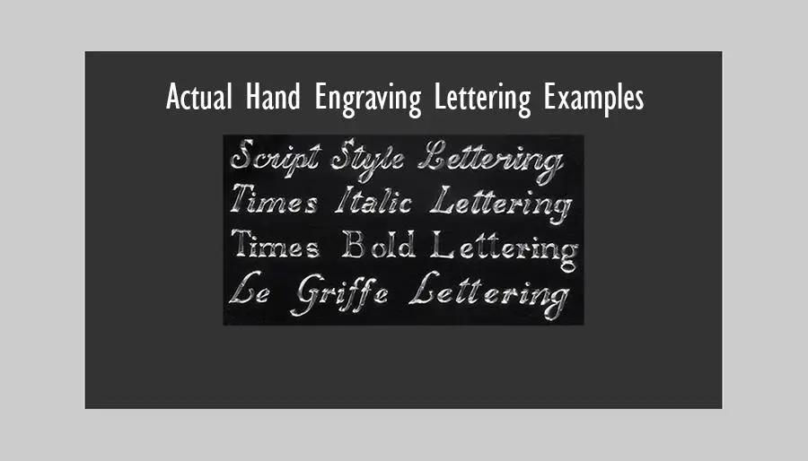 hand engraving lettering styles
