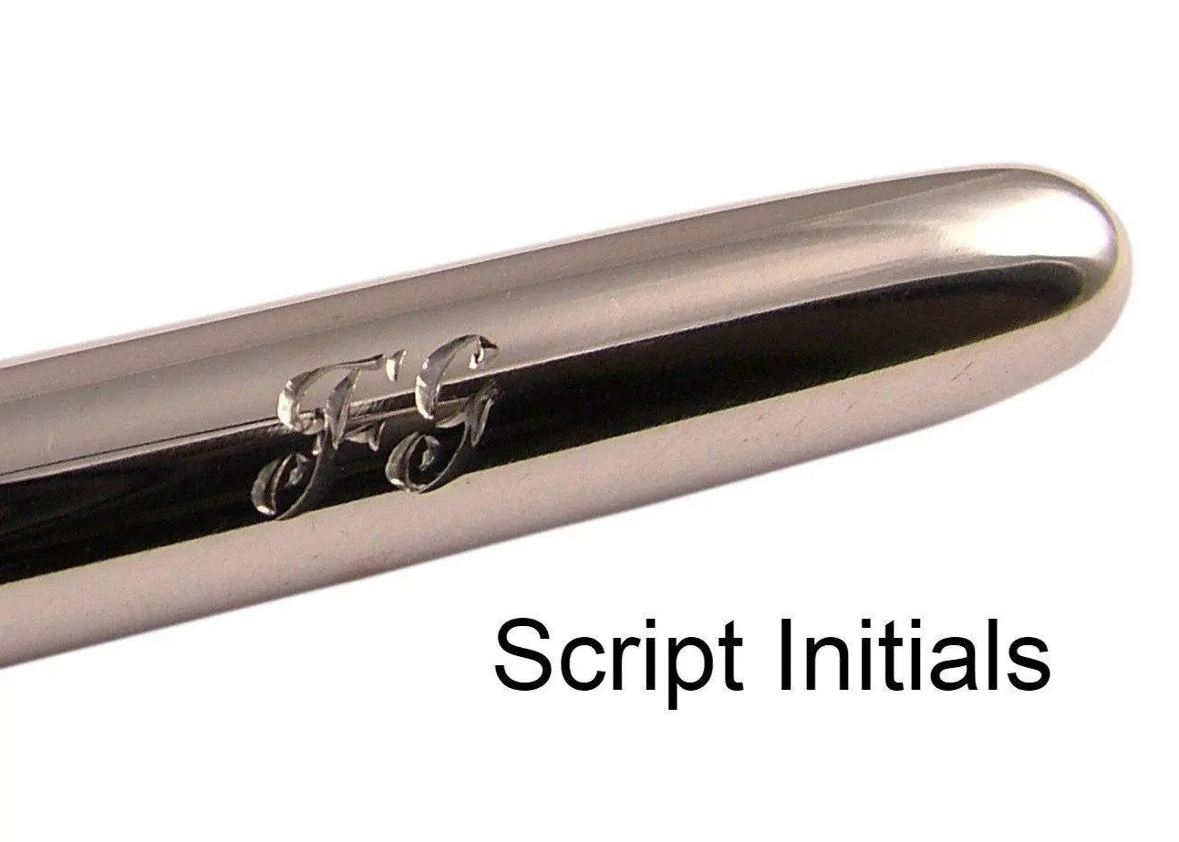 Personalised Sterling Silver Hallmarked Plain Pen Hand Engraved - 2