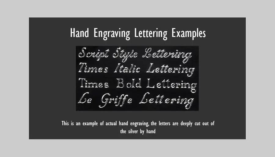 hand engraved styles